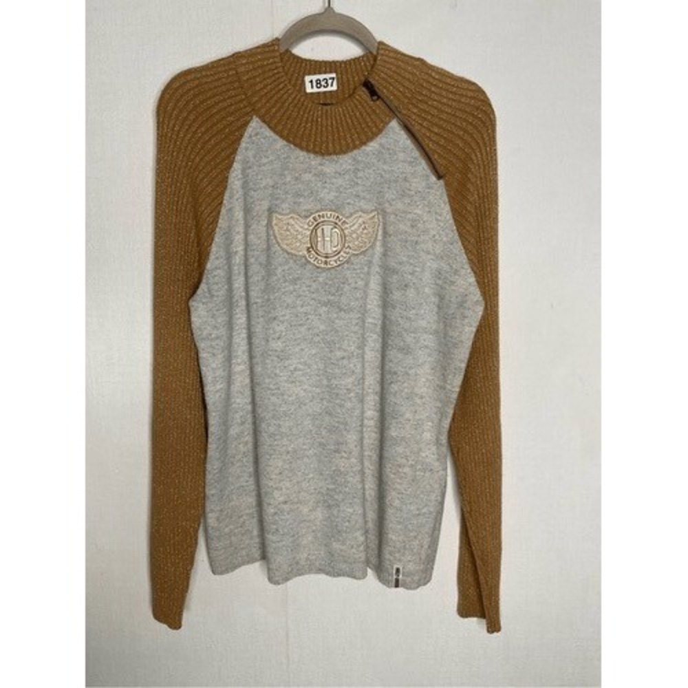 NWOT Harley-Davidson Winged H-D Patch Zip TurtleNeck Ski Sweater Women 2XL China